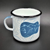 Enamel Camp Mug- Topo Guitar