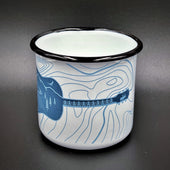 Enamel Camp Mug- Topo Guitar